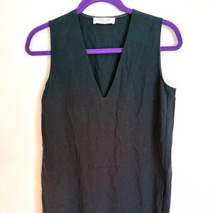 Everlane The Japanese GoWeave Sleeveless V-Neck Dress Black size 0